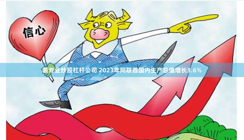 最专业炒股杠杆公司 2023年阿联酋国内生产总值增长3.6%