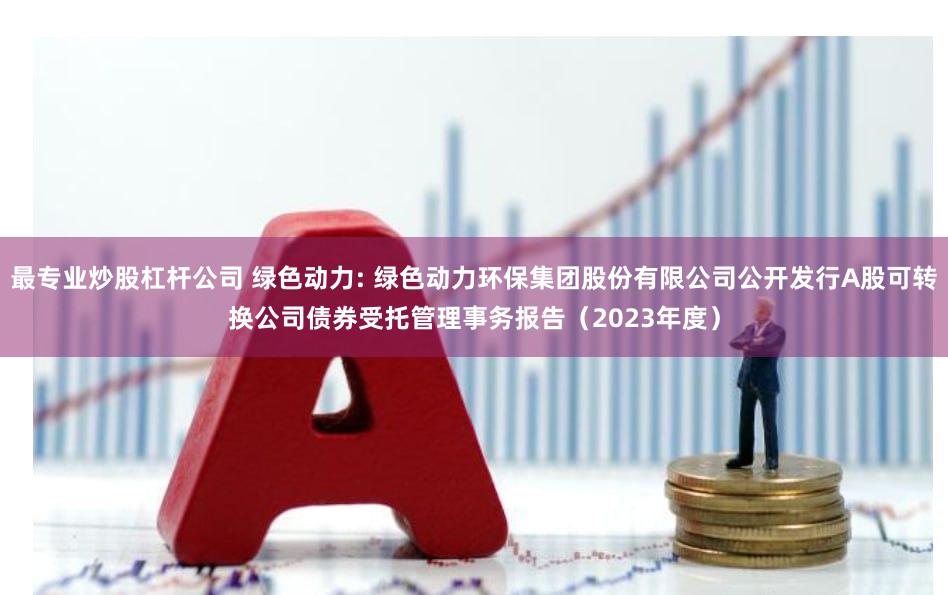 最专业炒股杠杆公司 绿色动力: 绿色动力环保集团股份有限公司公开发行A股可转换公司债券受托管理事务报告(2023年度)