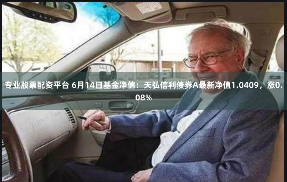 专业股票配资平台 6月14日基金净值：天弘信利债券A最新净值1.0409，涨0.08%
