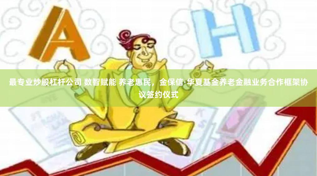 最专业炒股杠杆公司 数智赋能 养老惠民，金保信·华夏基金养老金融业务合作框架协议签约仪式