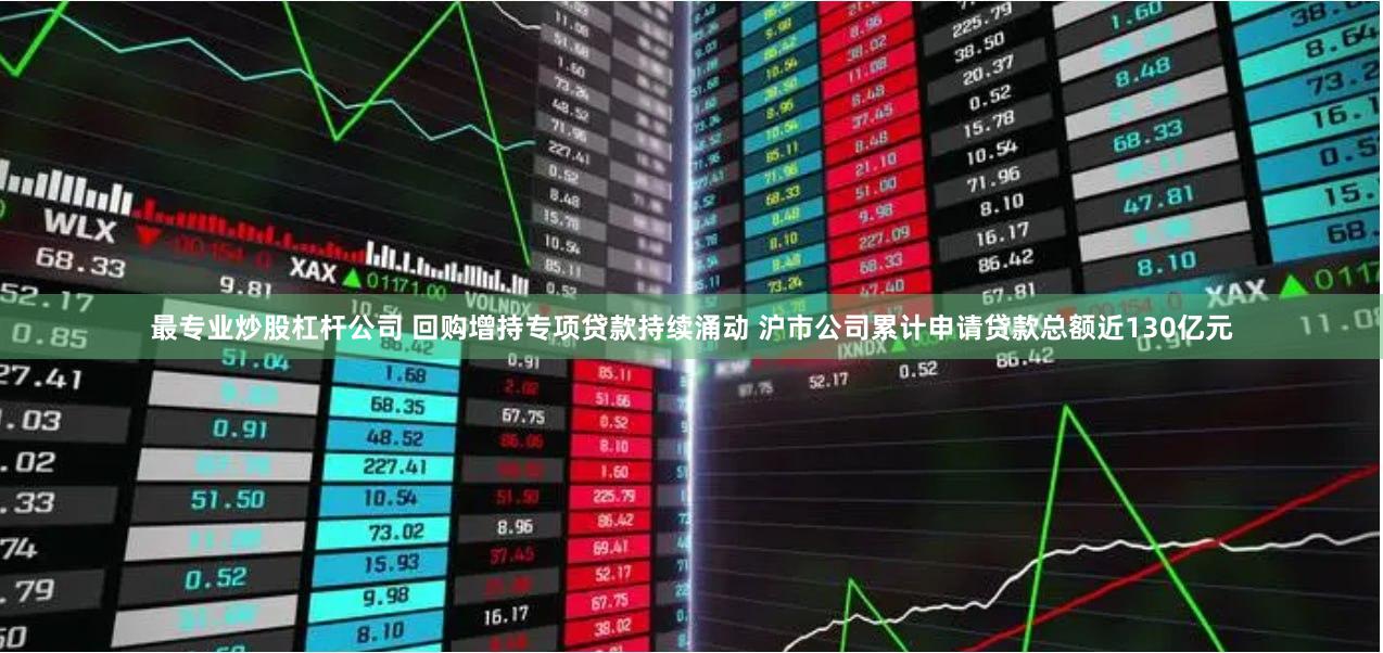 最专业炒股杠杆公司 回购增持专项贷款持续涌动 沪市公司累计申请贷款总额近130亿元