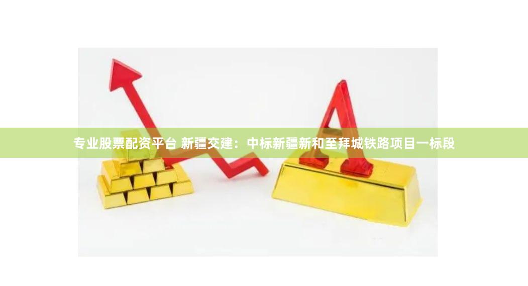 专业股票配资平台 新疆交建：中标新疆新和至拜城铁路项目一标段