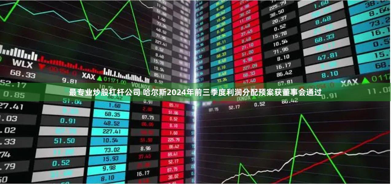 最专业炒股杠杆公司 哈尔斯2024年前三季度利润分配预案获董事会通过