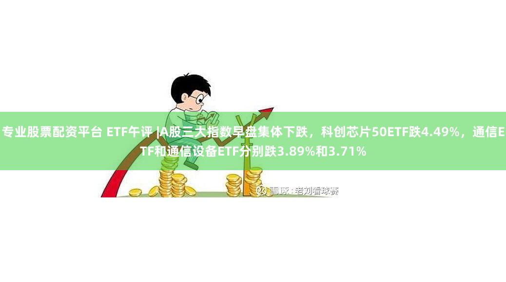 专业股票配资平台 ETF午评 |A股三大指数早盘集体下跌，科创芯片50ETF跌4.49%，通信ETF和通信设备ETF分别跌3.89%和3.71%