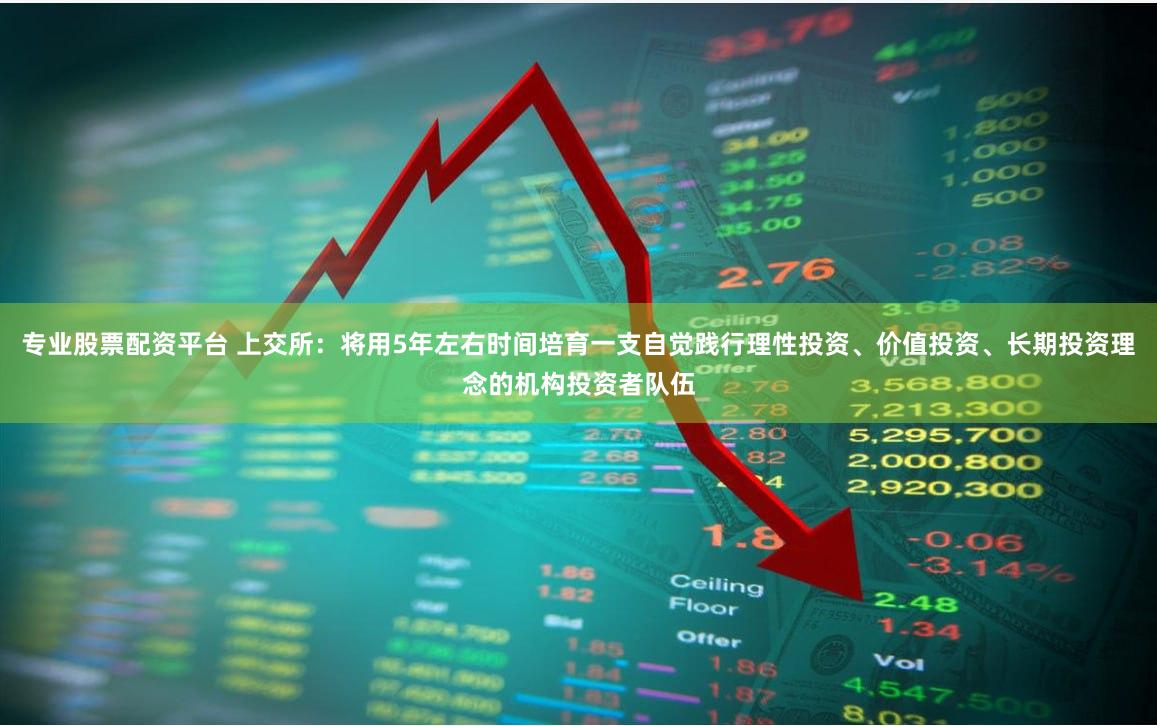 专业股票配资平台 上交所：将用5年左右时间培育一支自觉践行理性投资、价值投资、长期投资理念的机构投资者队伍